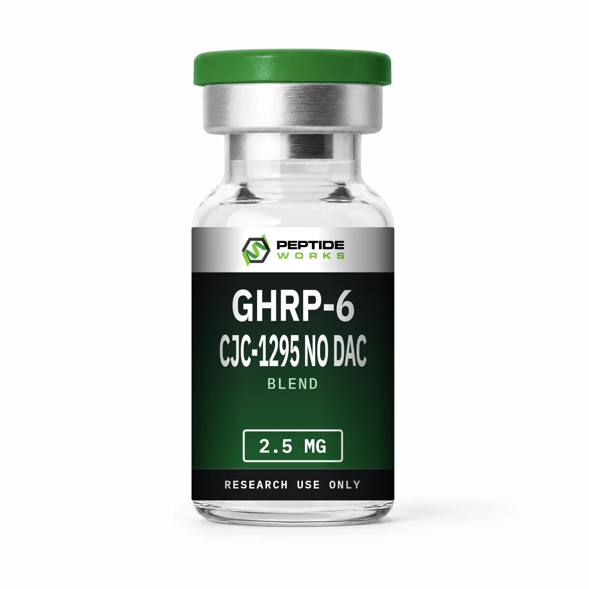 GHRP-6 CJC-1295 No DAC peptide 2.5mg research vial