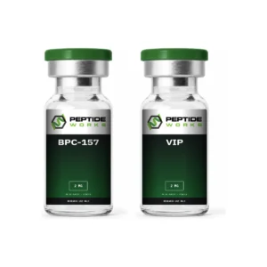 BPC-157 VIP Peptide Stack research vials: BPC-157 2mg, VIP 2mg
