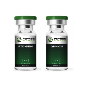 GHK-Cu PTD-DBM Peptide Stack research vials: PTD-DBM 1mg, GHK-Cu 5mg