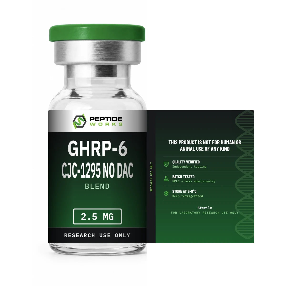 GHRP-6 CJC-1295 No DAC Blend Vial