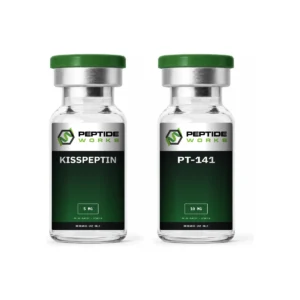 Kisspeptin PT-141 Peptide Stack research vials: Kisspeptin 5mg, PT-141 10mg