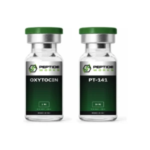 Oxytocin PT-141 Peptide Stack research vials: Oxytocin 2mg, PT-141 10mg
