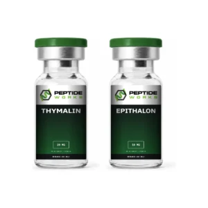 Thymalin Epithalon Peptide Stack research vials: Thymalin 20mg, Epithalon 10mg